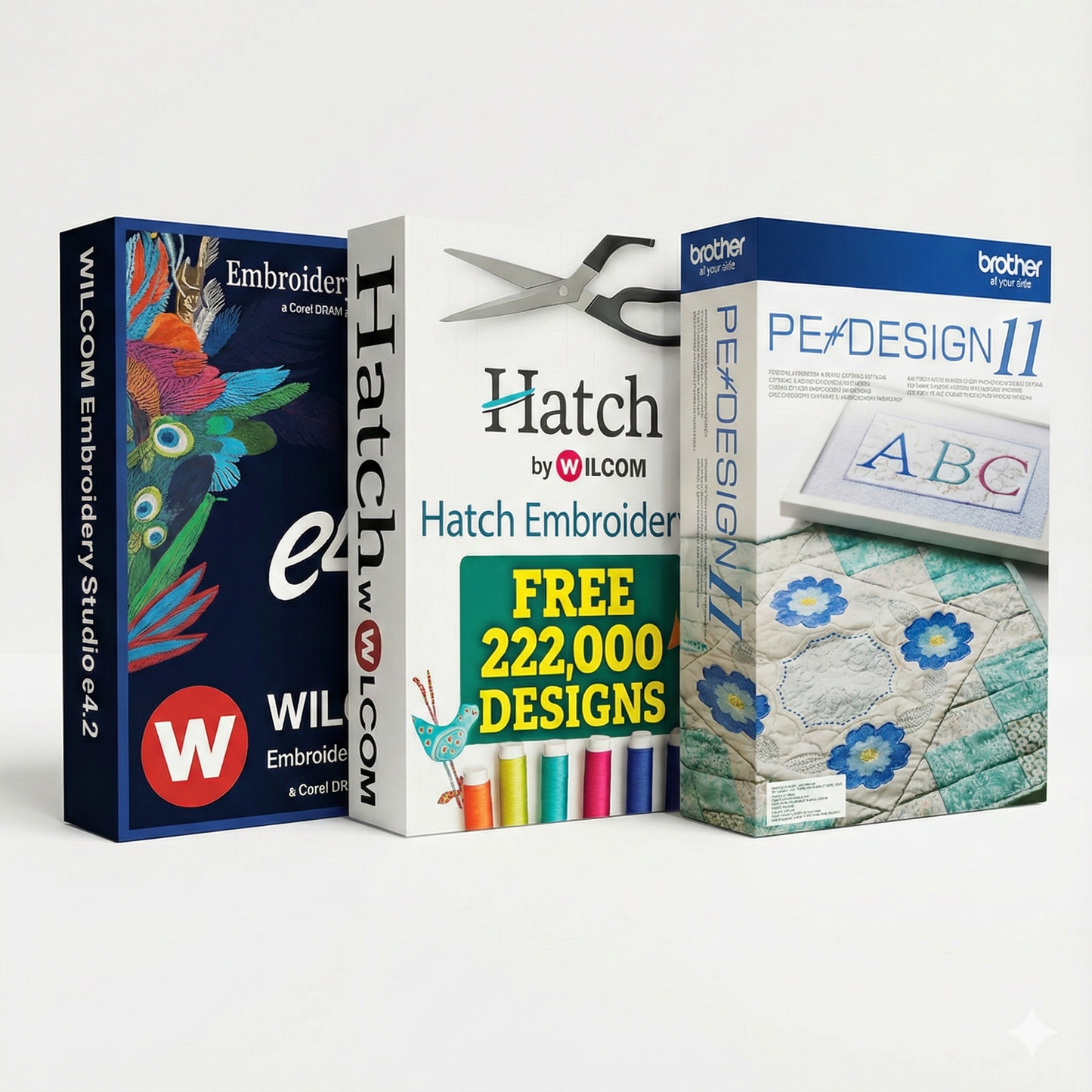 Ultimate Embroidery Software Bundle: Wilcom e4.2, Hatch 2 | Professional Digitizing